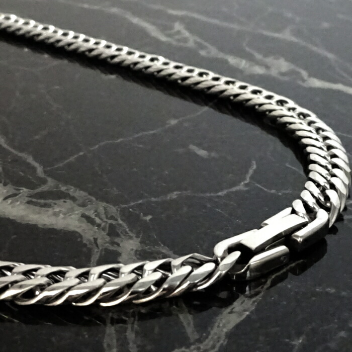 楽天市場】ステンレス ダブル 喜平 ネックレス 鏡面仕上げ 6面カット