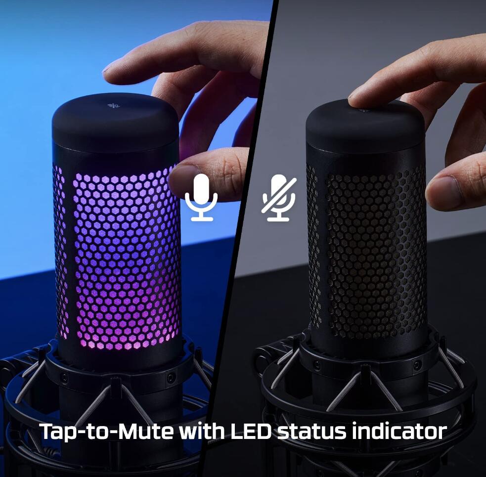 楽天市場】HyperX QuadCast S スタンドアロンマイク RGBライティング