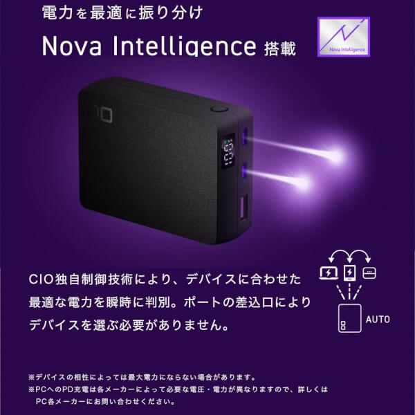 楽天市場】CIO モバイルバッテリー 20000mAh PD 65W 急速充電 大容量