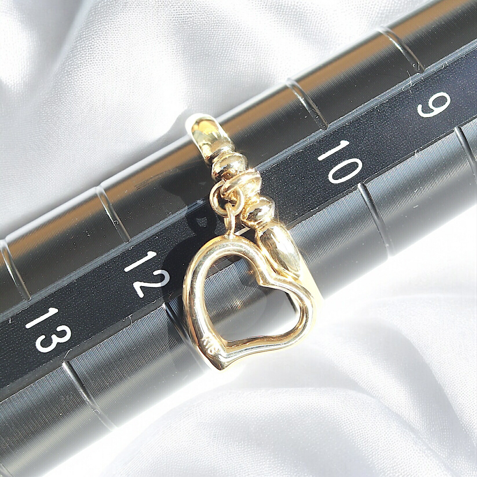 楽天市場】【新品仕上げ】 K18 リング 指輪 ハートモチーフ 高級 11号