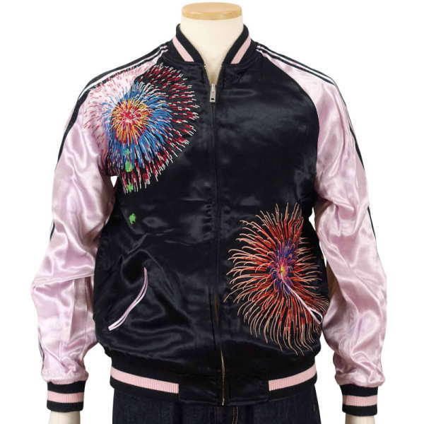 楽天市場】【花旅楽団】花火と舞妓刺繍スカジャン【SCRIPT】メンズ