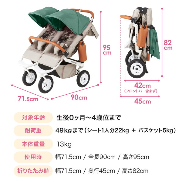 楽天市場】エアバギー ココ ダブル EX フロムバース クローバー 【保証