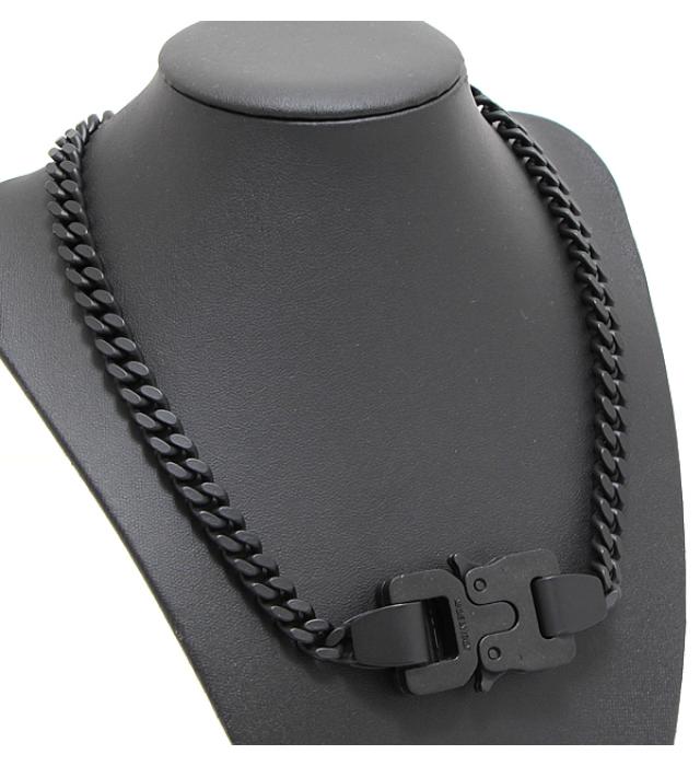 楽天市場】美品 アリクス ALYX チェーンネックレス 黒 46cm