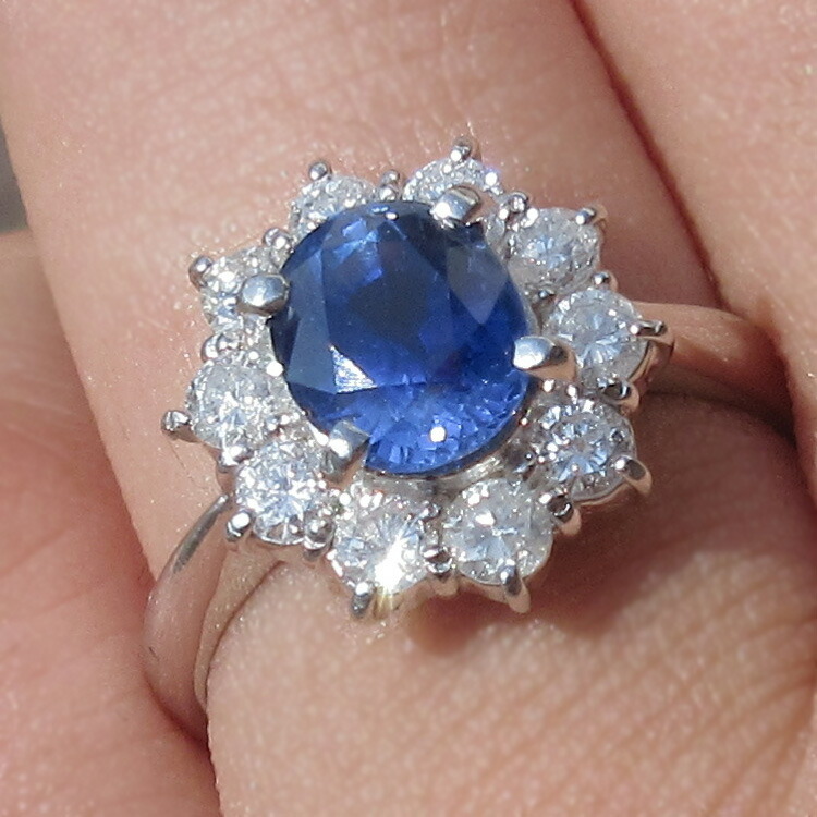 楽天市場】【半額】 サファイア 9月誕生石 指輪 ダイヤモンドリング