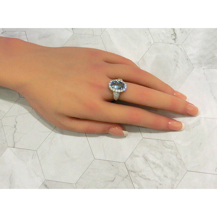 楽天市場】【半額】 リング アクアマリン PT900 プラチナ 指輪 2.722ct