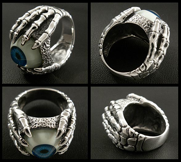 楽天市場】義眼リング 目玉リング シルバーリング 指輪 シルバー925