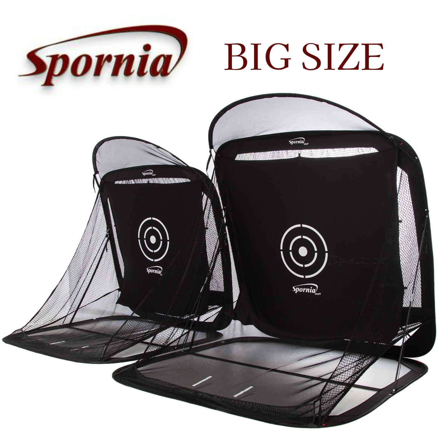 楽天市場】ゴルフネット BIG SIZE【屋外 室内 2.5m 】 特許 練習用