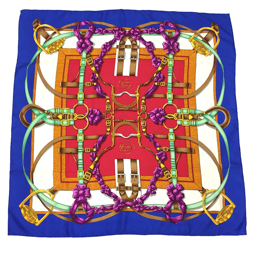 楽天市場】レア物！希少品！HERMES エルメス カレ90 スカーフ Grand