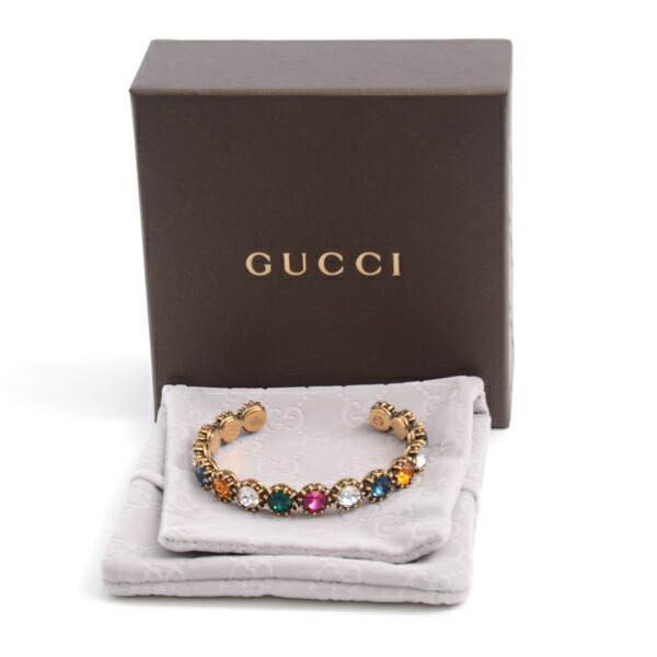楽天市場】グッチ GUCCI キャットヘッド マルチカラー ストーン