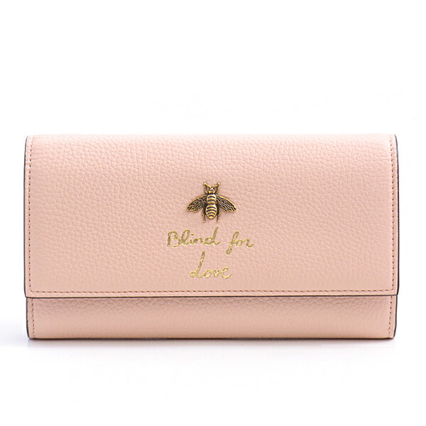 ぜ*ち様 グッチ アニマリエ ビー 長財布 12カード ラウンドファスナー