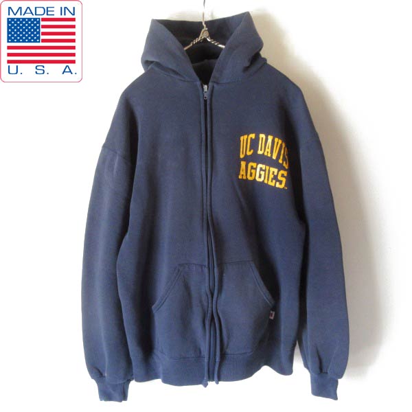 楽天市場】90s USA製 ラッセル フルジップ スウェット パーカー L