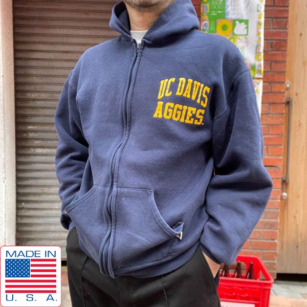 楽天市場】90s USA製 ラッセル フルジップ スウェット パーカー L