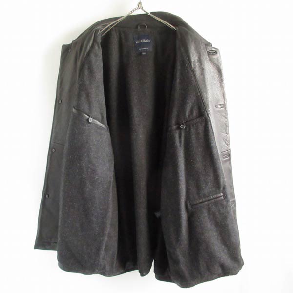 楽天市場】美品 ブルックスブラザーズ レザー カーコート 黒 L レザー