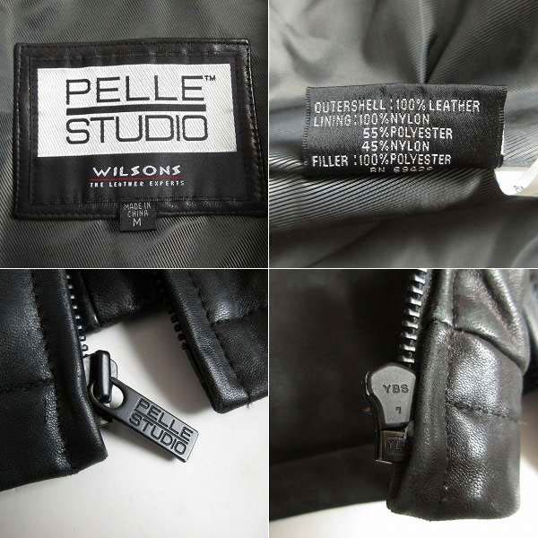 楽天市場】90s WILSONS LEATHER レザー ジャケット 黒 M シンサレート