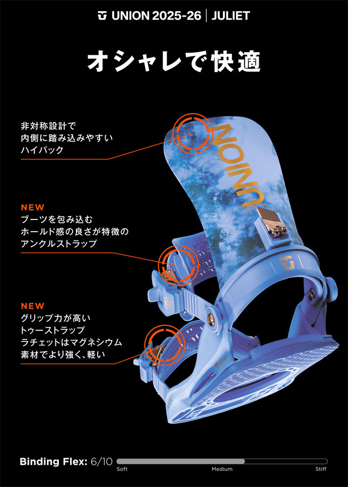 楽天市場】25-26 UNION ビンディング JULIET ユニオン ジュリエット
