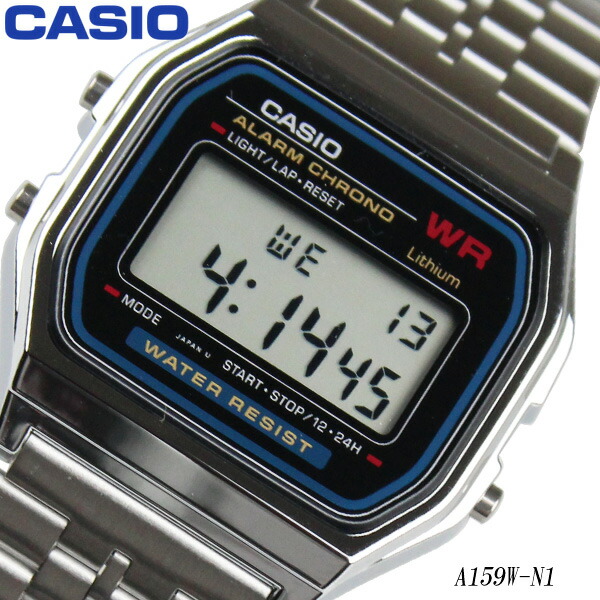 楽天市場】CASIO チプカシ チープ カシオ デジタル クォーツ シルバー