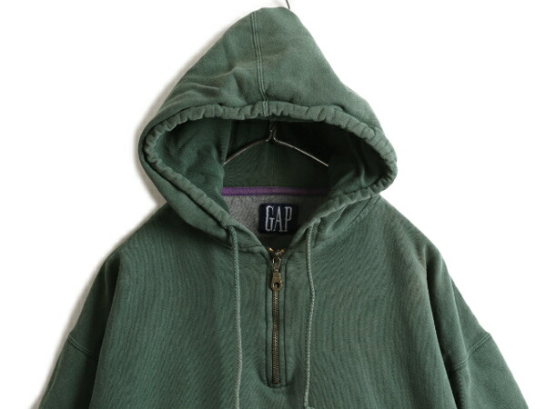楽天市場】90s □ OLD GAP USW-92 ハーフジップ スウェット フード