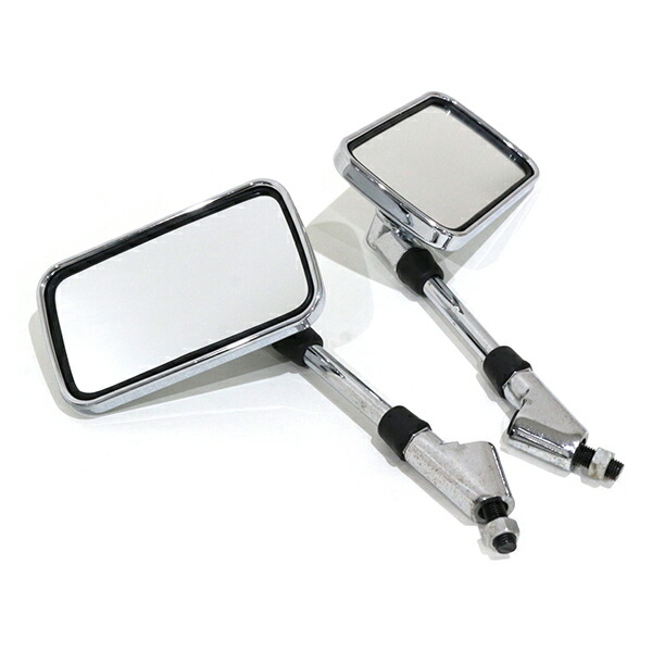 楽天市場】バックミラー メッキ スクエア 左右 バイク ゼファーχ W650