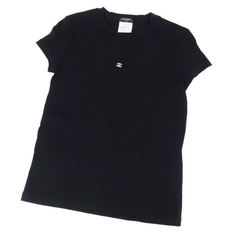 楽天市場】シャネル CHANEL Tシャツ カットソー ロゴ ココマーク 黒