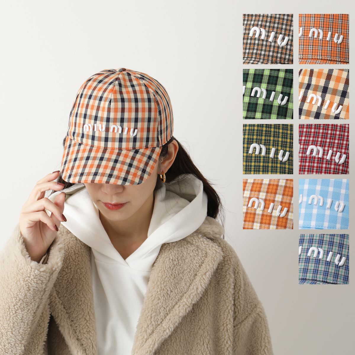 楽天市場】MIUMIU ミュウミュウ ベースボールキャップ 5HC179 2DQ0