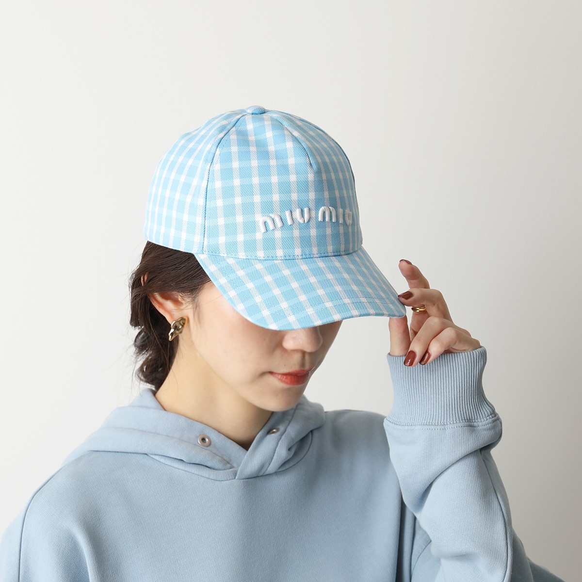 楽天市場】MIUMIU ミュウミュウ ベースボールキャップ 5HC179 2DQ0