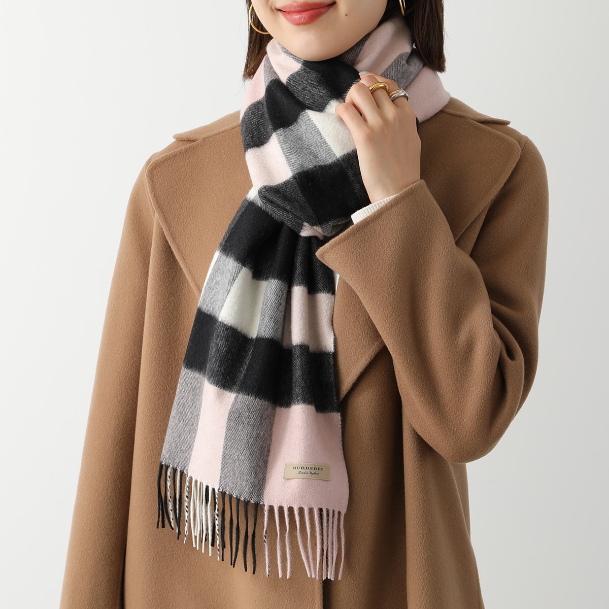 楽天市場】BURBERRY バーバリー GIANT CHECK CASHMERE SCARF 4031047