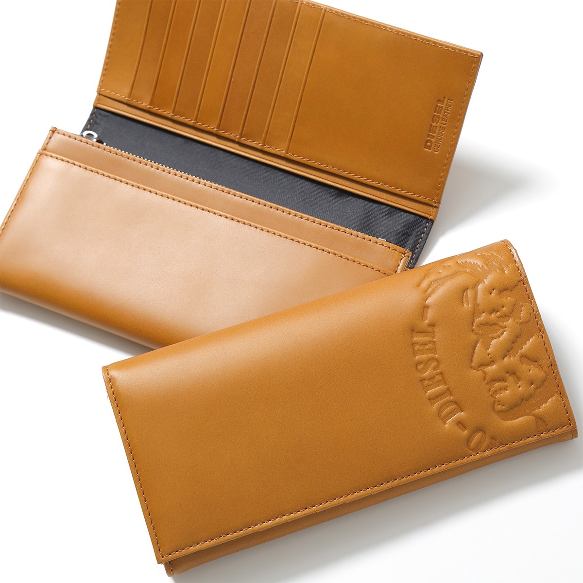 楽天市場】DIESEL ディーゼル 二つ折り長財布 X04765 PR160 メンズ