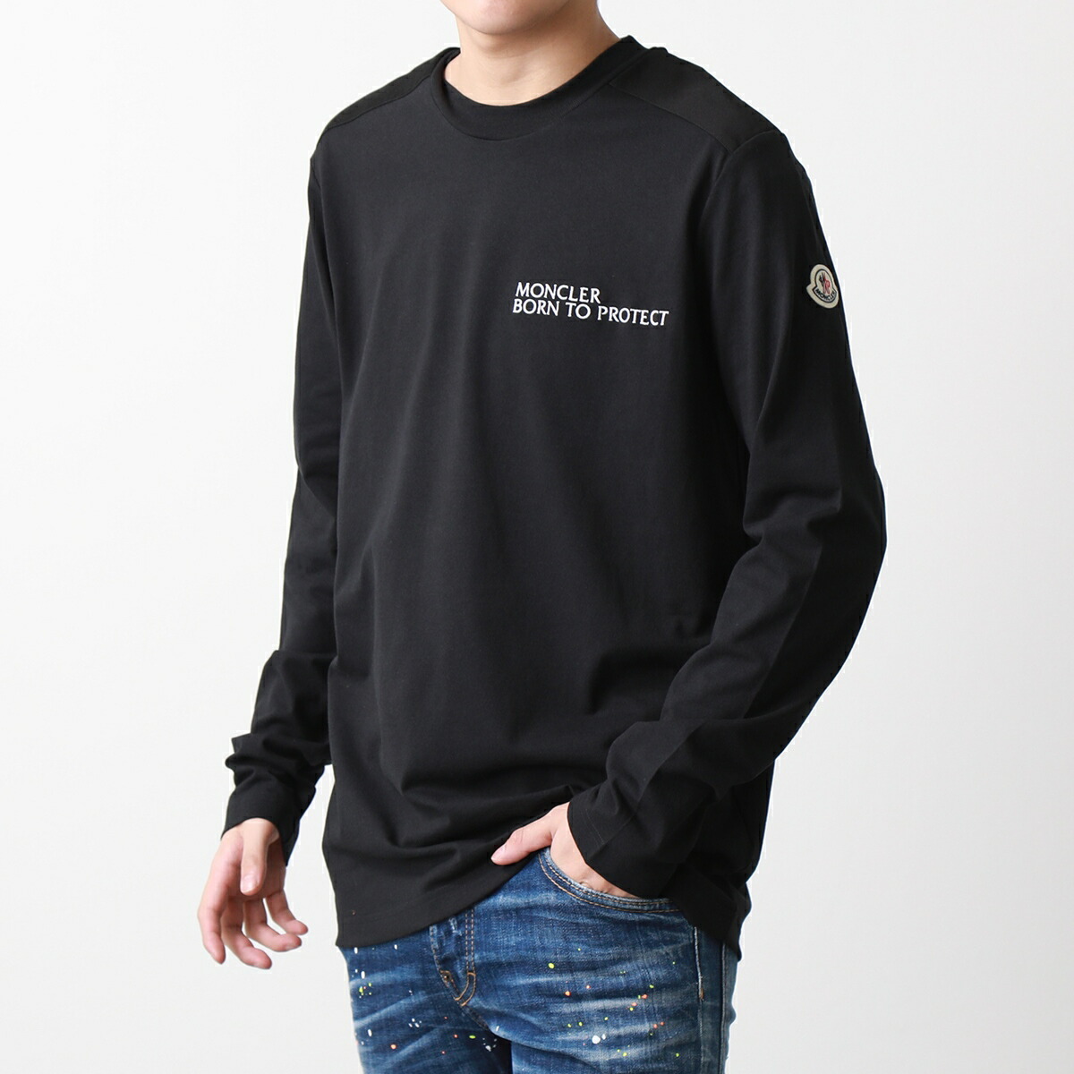 楽天市場】MONCLER モンクレール 長袖Tシャツ 8D00013 899M5 メンズ