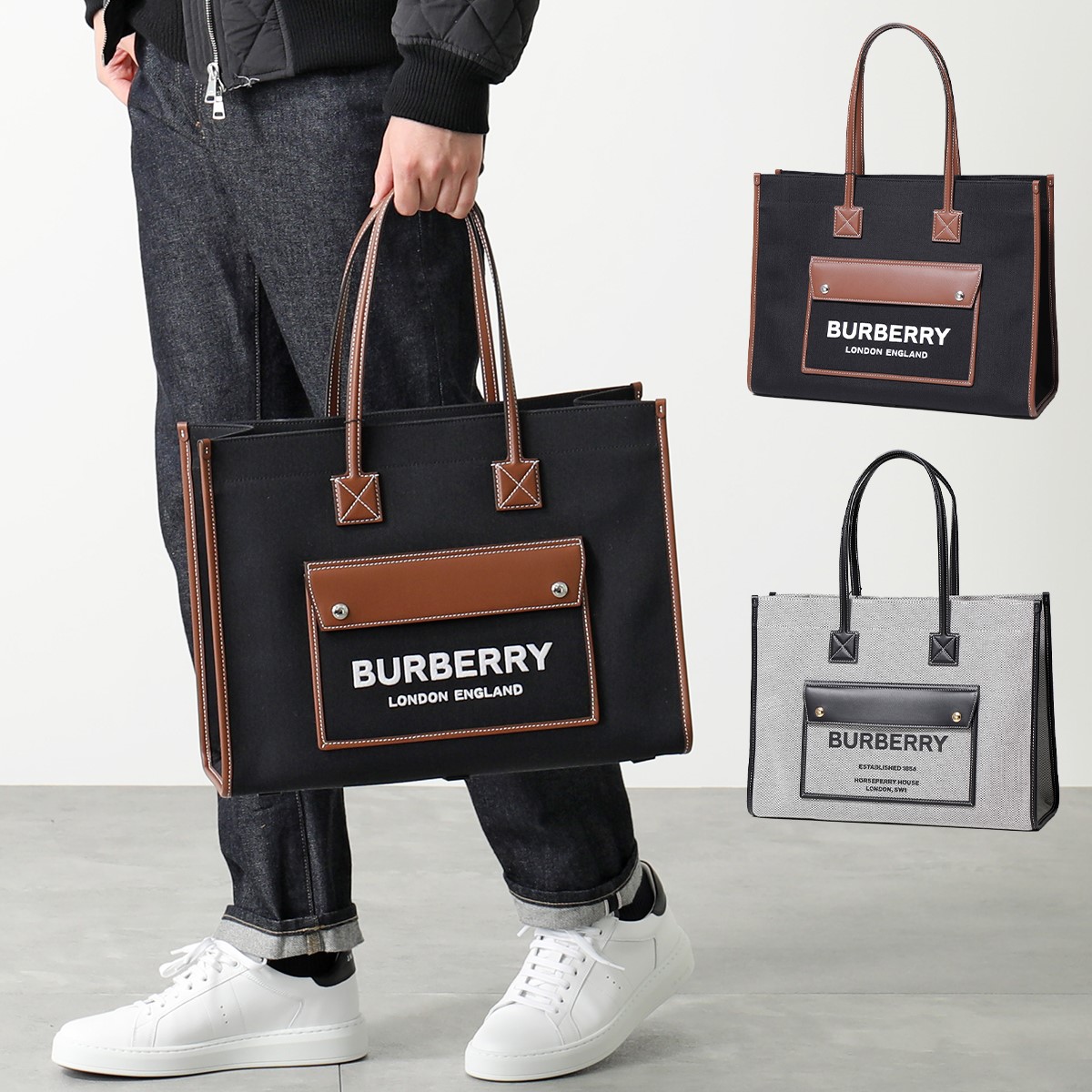 楽天市場】BURBERRY バーバリー トートバッグ FREYA TOTE 8055747