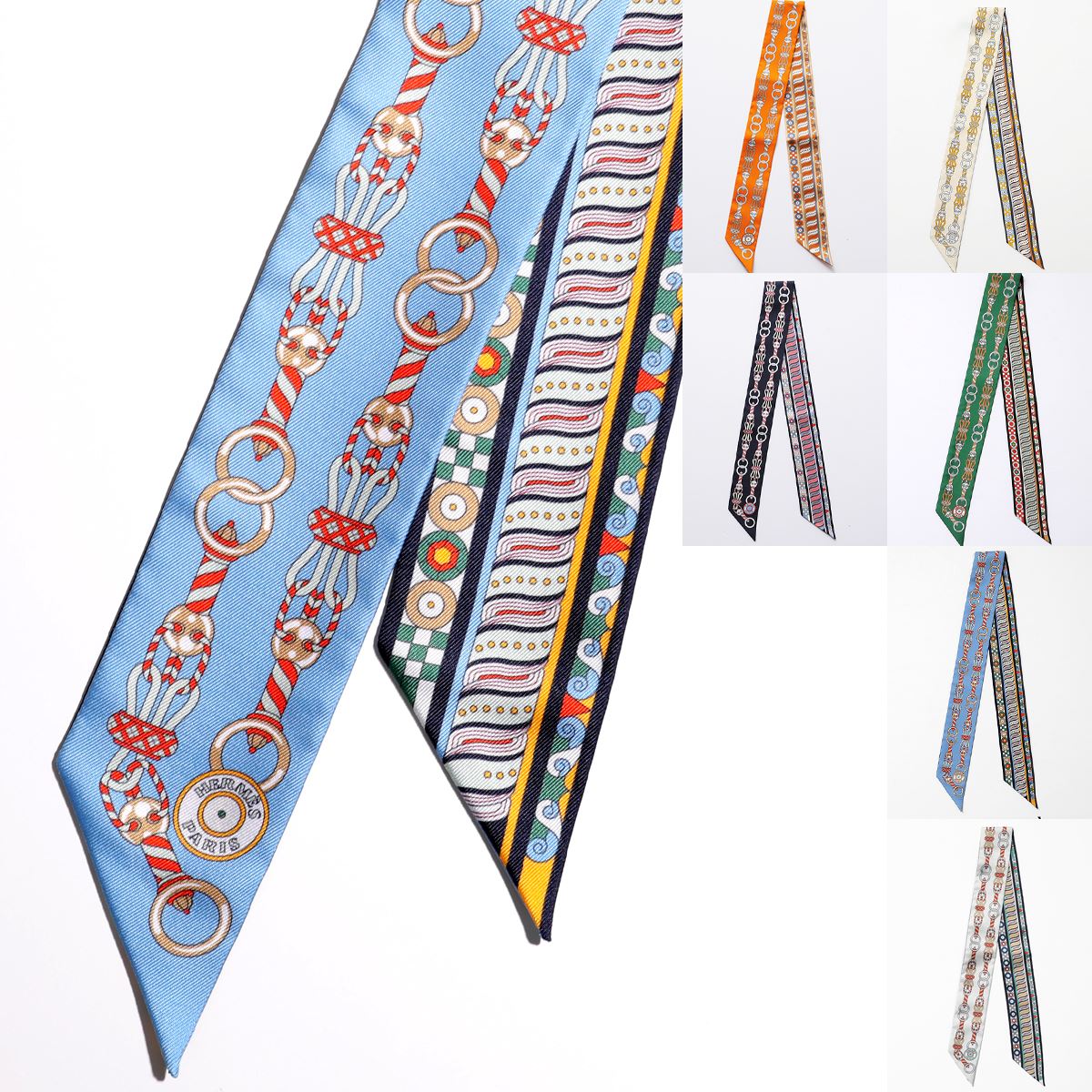 楽天市場】HERMES エルメス ツイリー スカーフ TWILLY 063853S