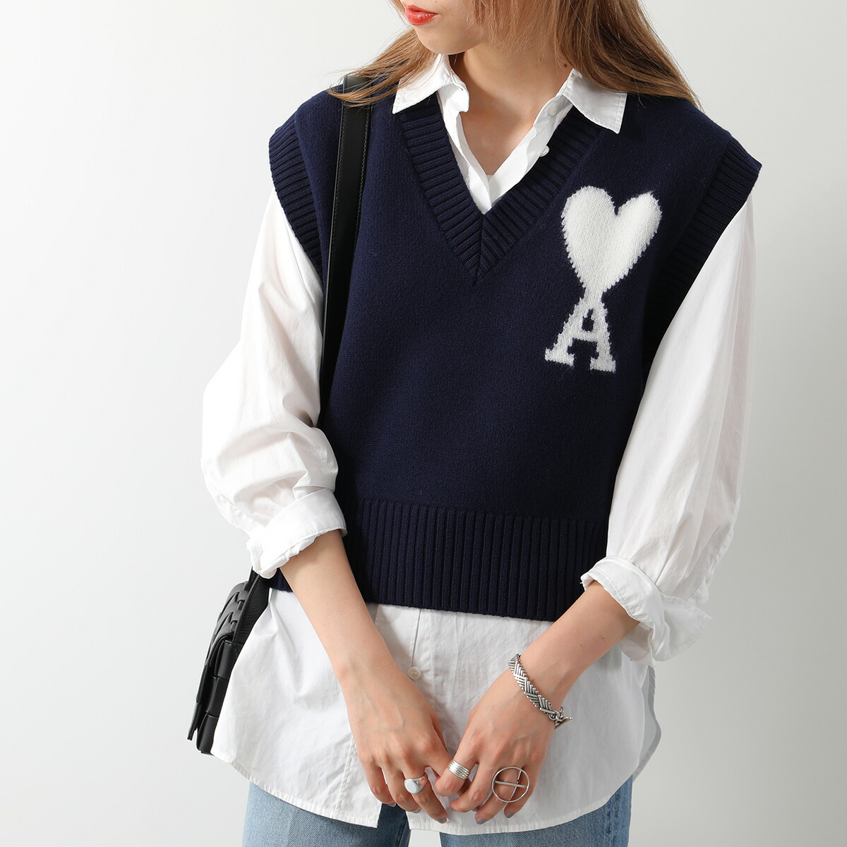 楽天市場】ami paris アミパリス ベスト UKS702.018 レディース ジレ V