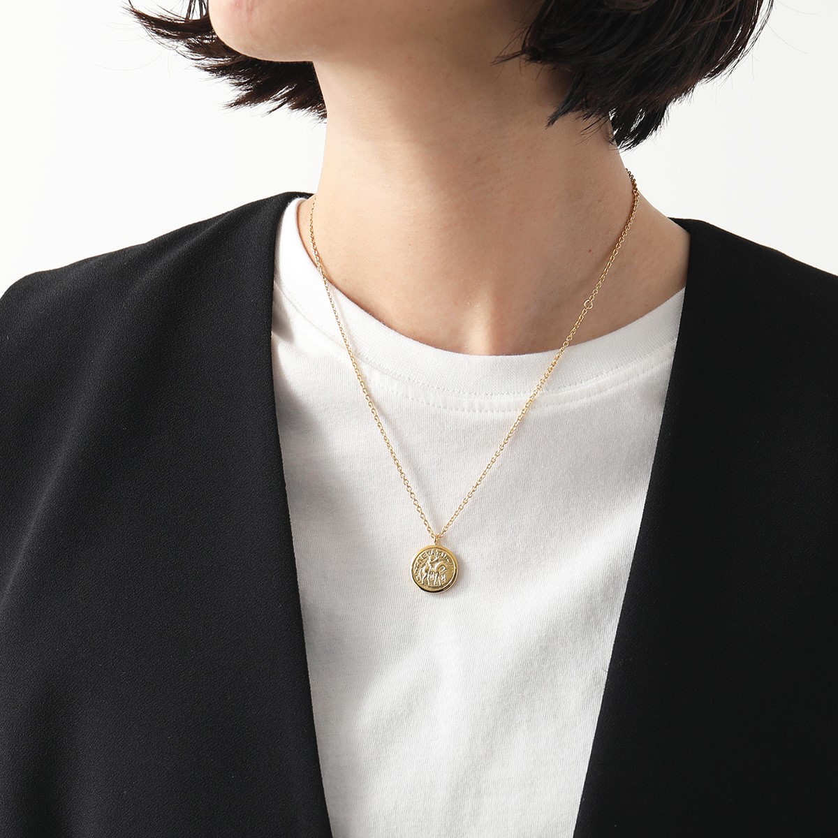 楽天市場】TOMWOOD トムウッド ネックレス Coin Pendant Short Gold