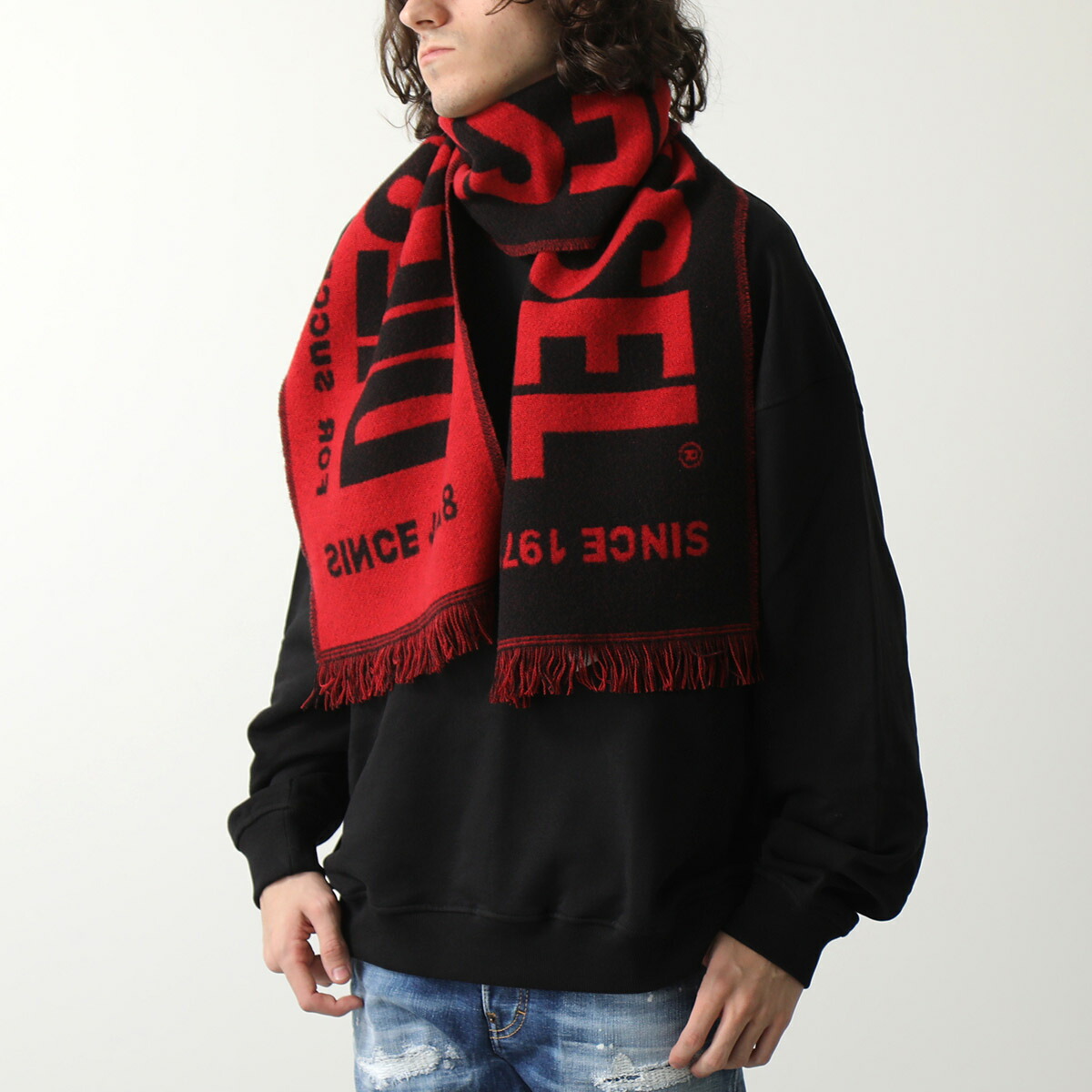 楽天市場】DIESEL ディーゼル マフラーS BISC NEW A09573 0NHAP メンズ