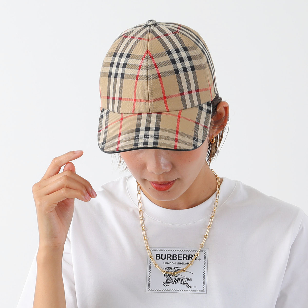 楽天市場】BURBERRY バーバリー ベースボールキャップ MH VINTAGE CHK