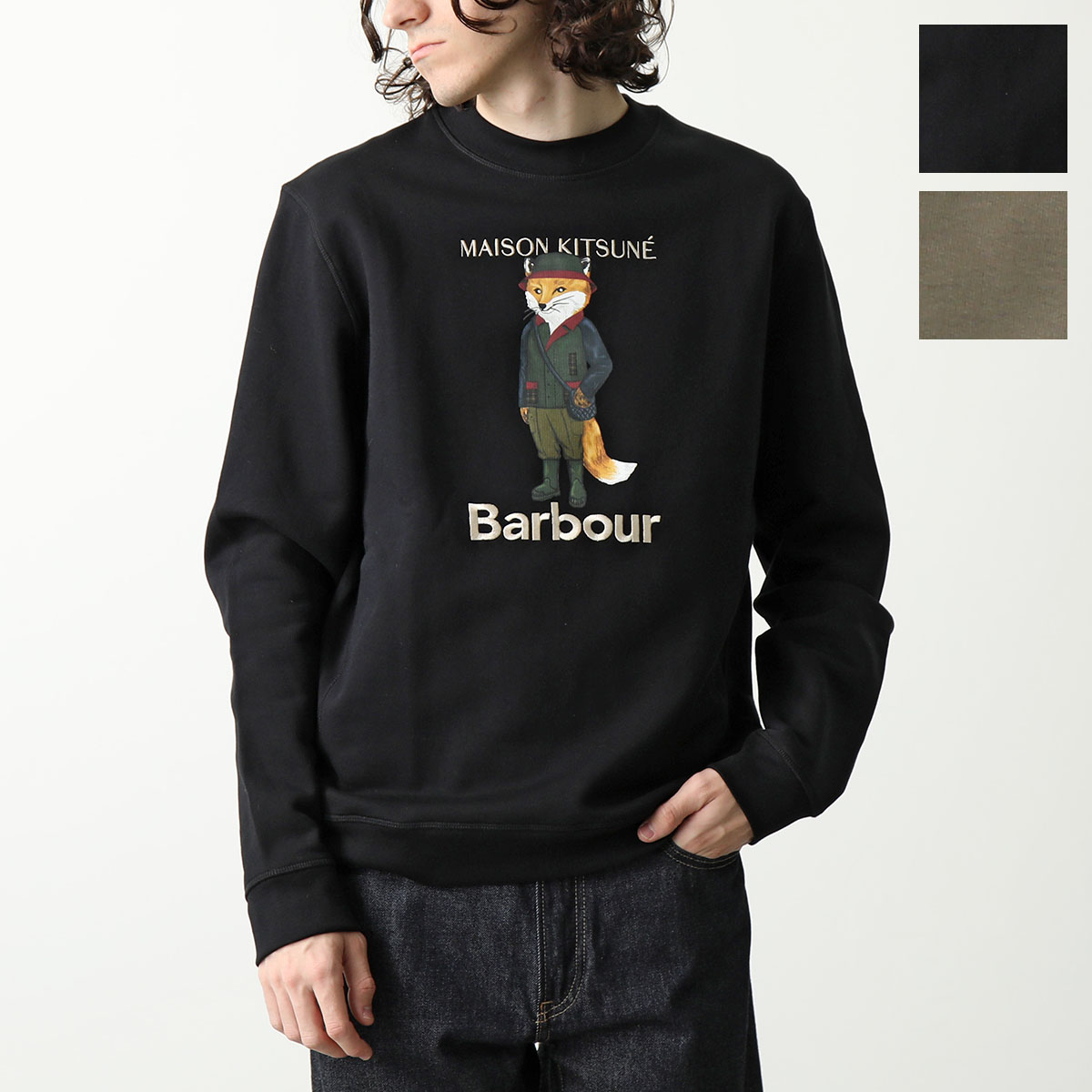 楽天市場】MAISON KITSUNE×Barbour メゾンキツネ バブアー スウェット