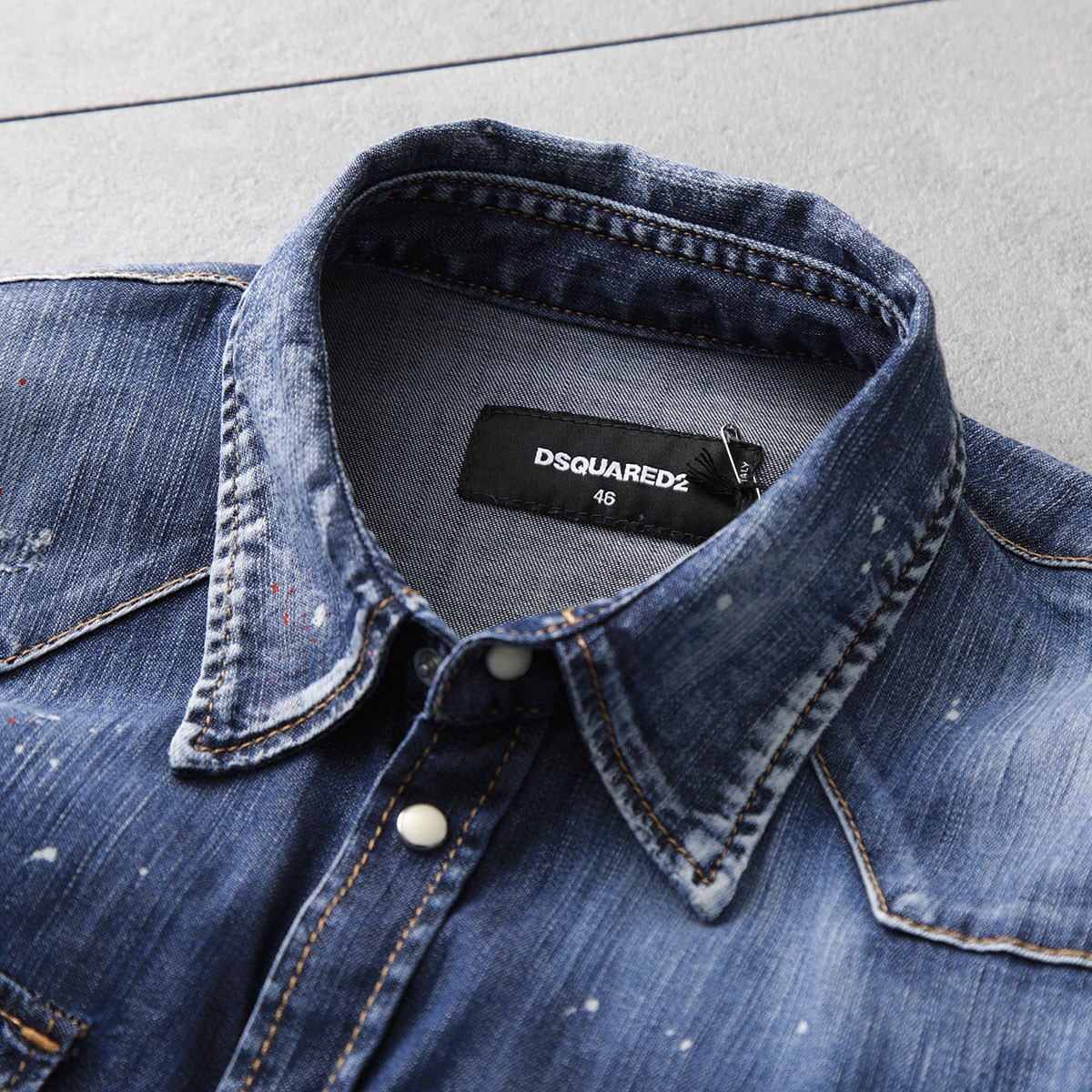 楽天市場】DSQUARED2 ディースクエアード デニムシャツ S71DM0622