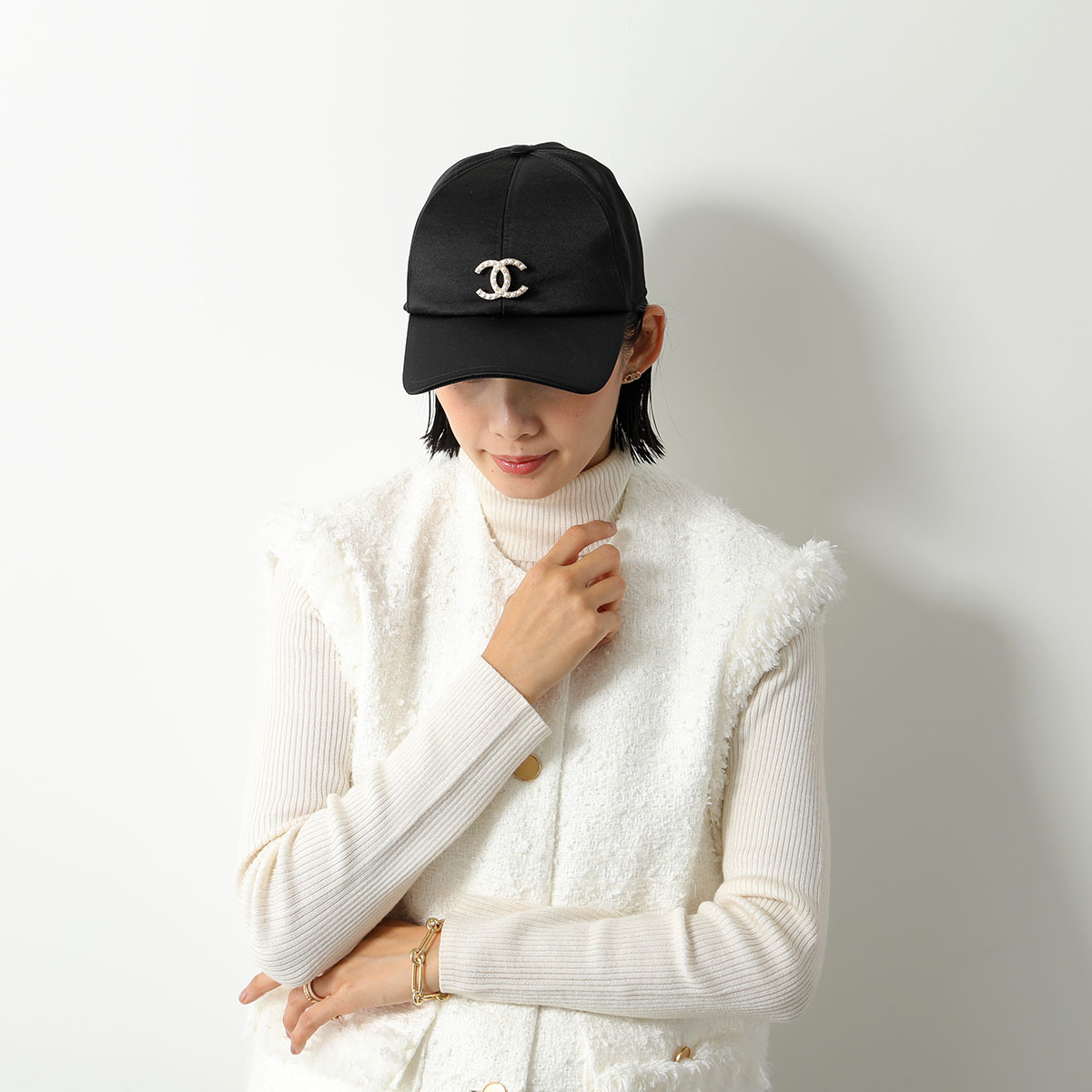 楽天市場】CHANEL シャネル ベースボールキャップ AA9129 B10975