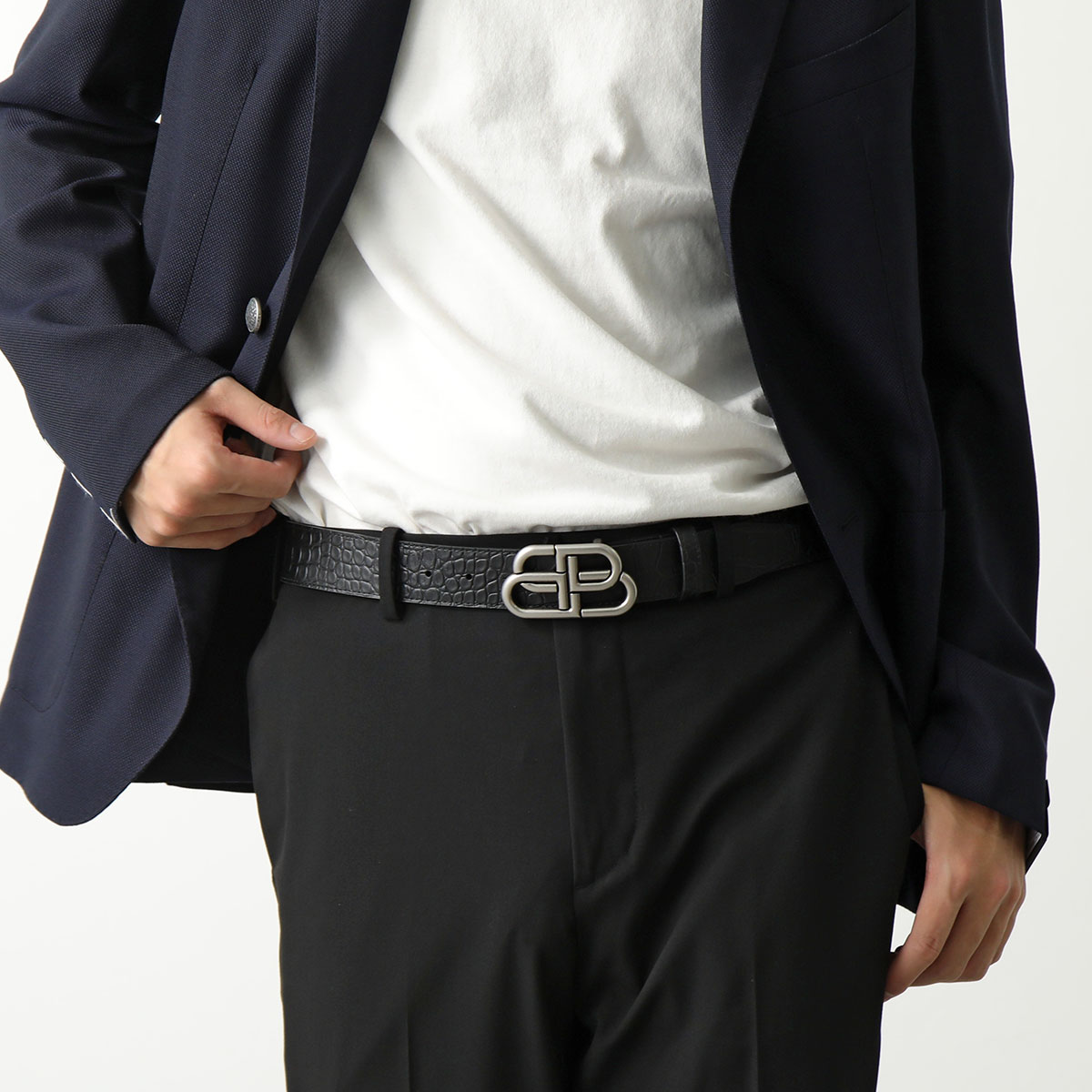 楽天市場】BALENCIAGA バレンシアガ ベルト 570370 1ROBY メンズ