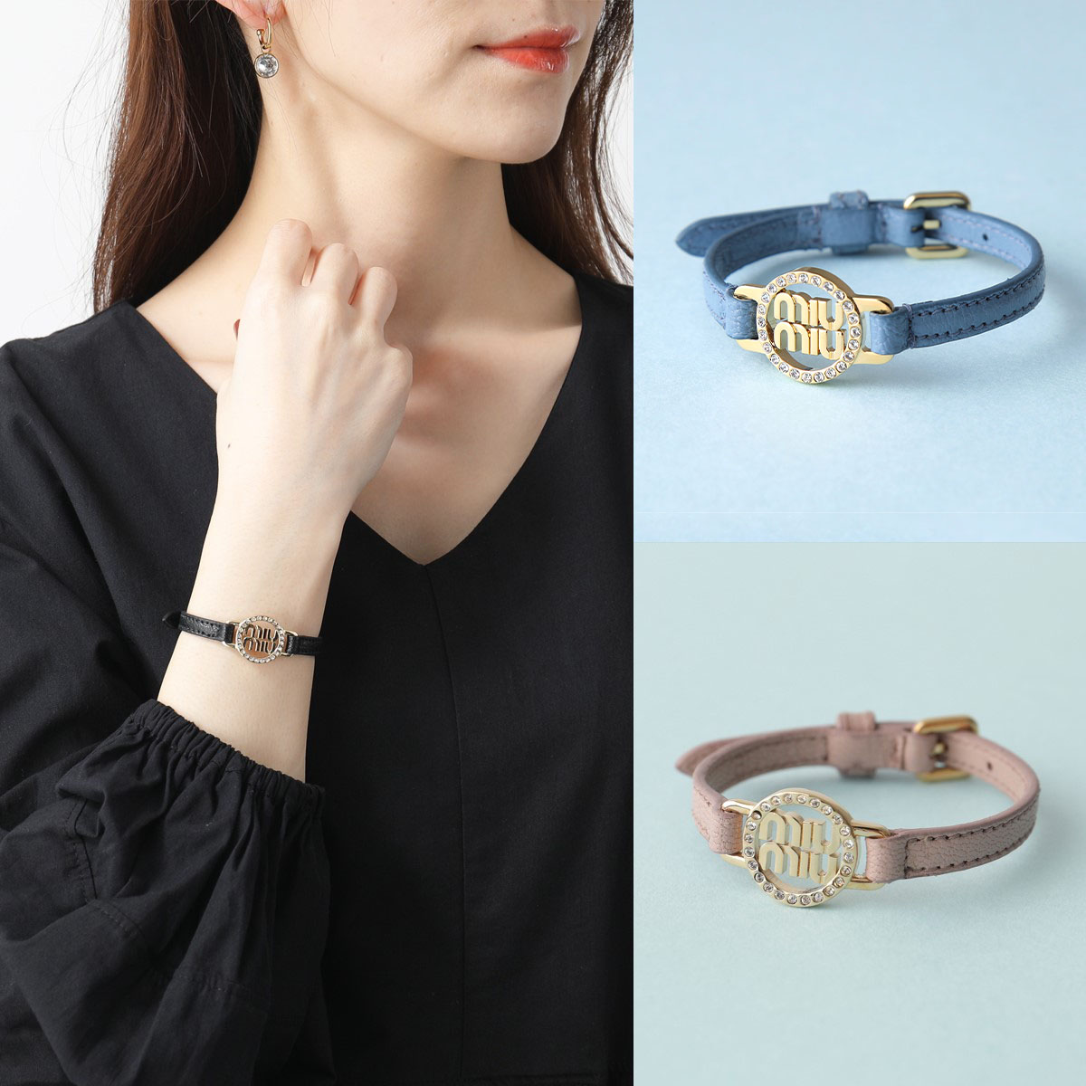 楽天市場】MIUMIU ミュウミュウ ブレスレット 5IB398 2F36 レディース