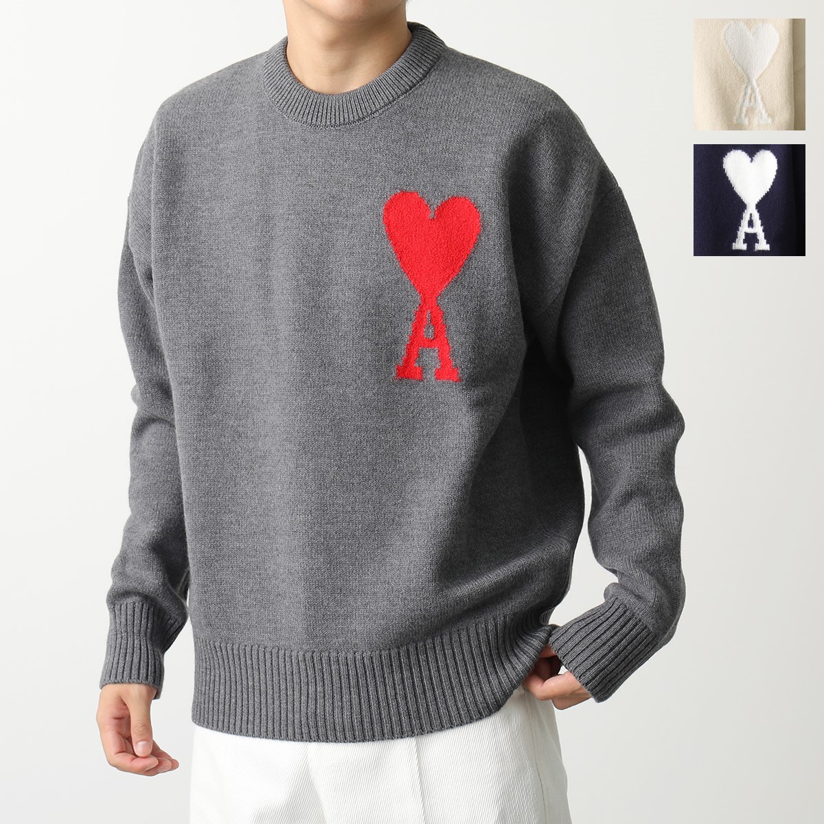 楽天市場】ami paris アミパリス セーター UKS002.018 メンズ ニット