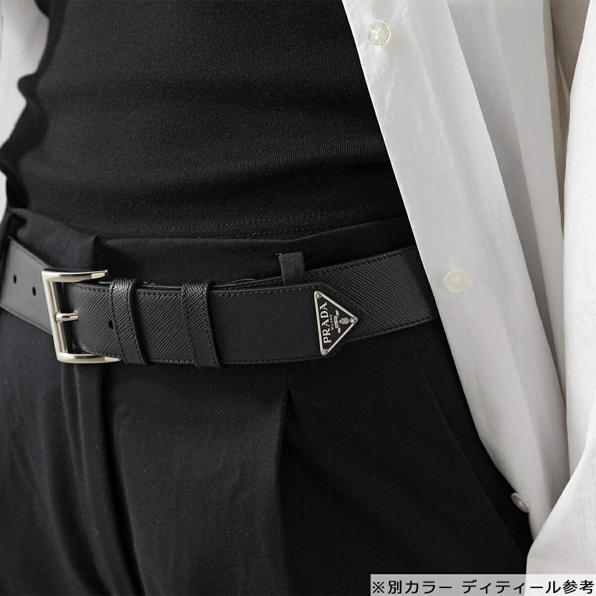 楽天市場】PRADA プラダ ベルト 1CC545 8NQ レディース レザー メタル