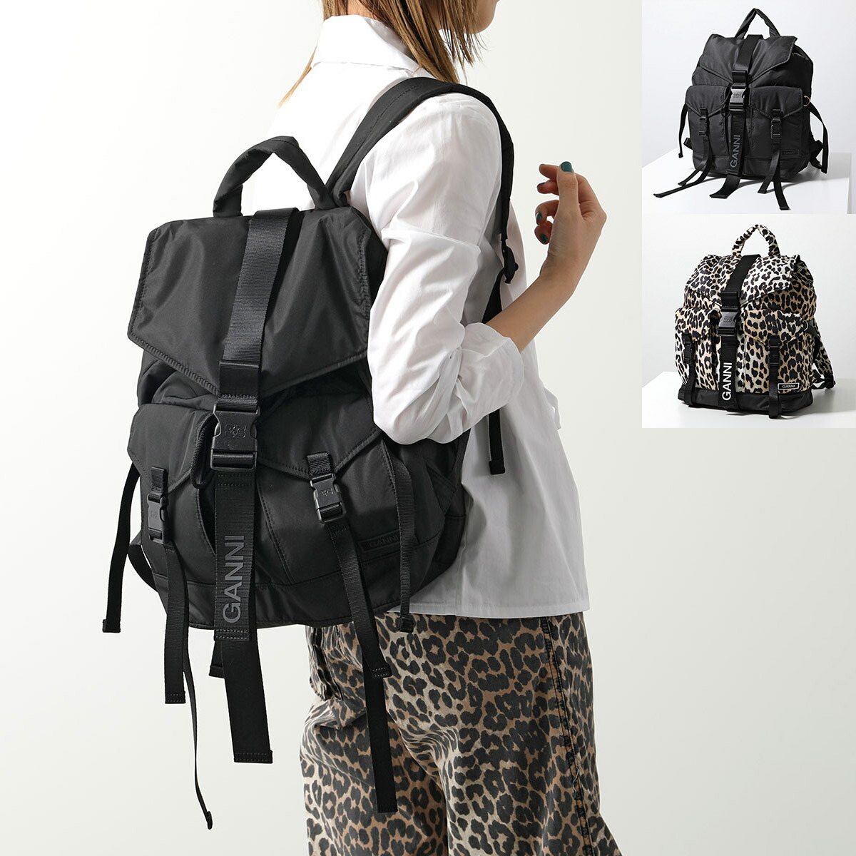 GANNI(ガニー)ほぼ新品！新作黒リュック