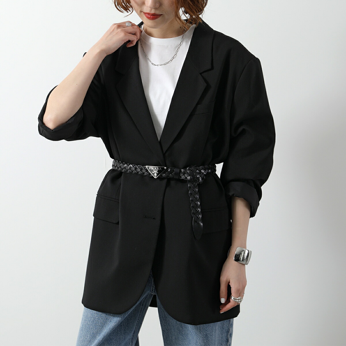 楽天市場】PRADA プラダ ベルト 2CS114 2A7P メンズ レザー エナメル