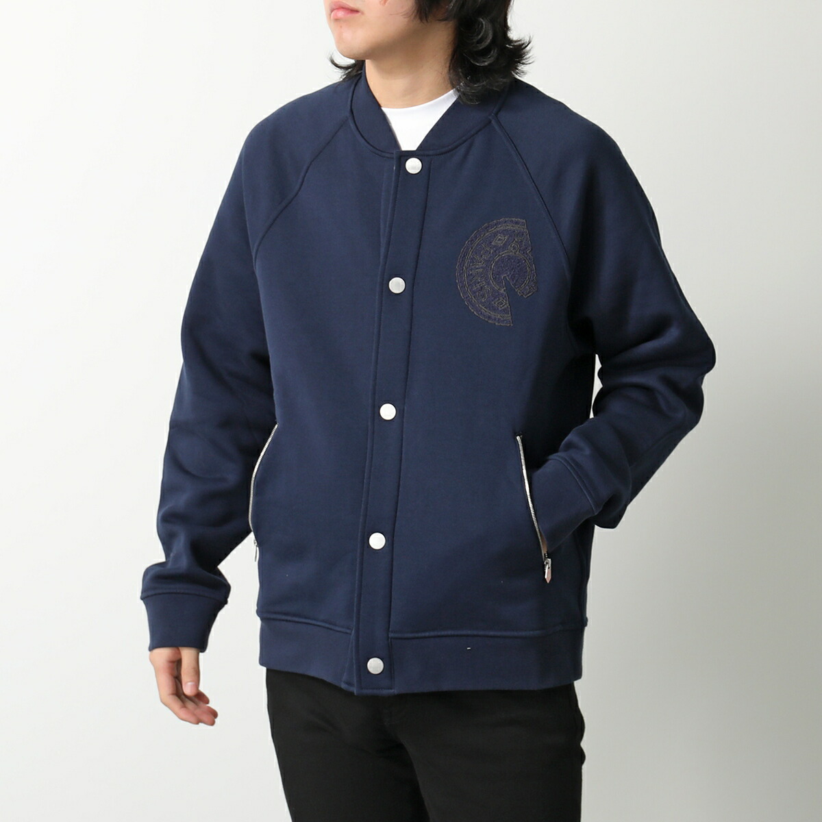 楽天市場】HERMES エルメス テディブルゾン クルー・ド・セル