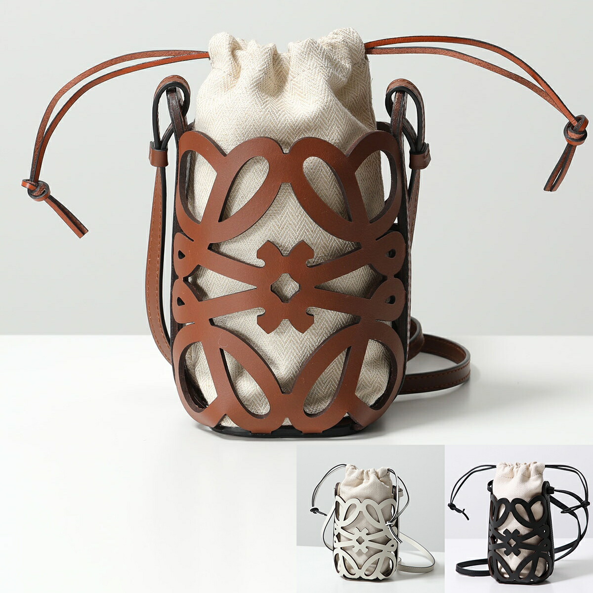 楽天市場】LOEWE ロエベ ショルダーバッグ ANAGRAM CUT OUT POCKET