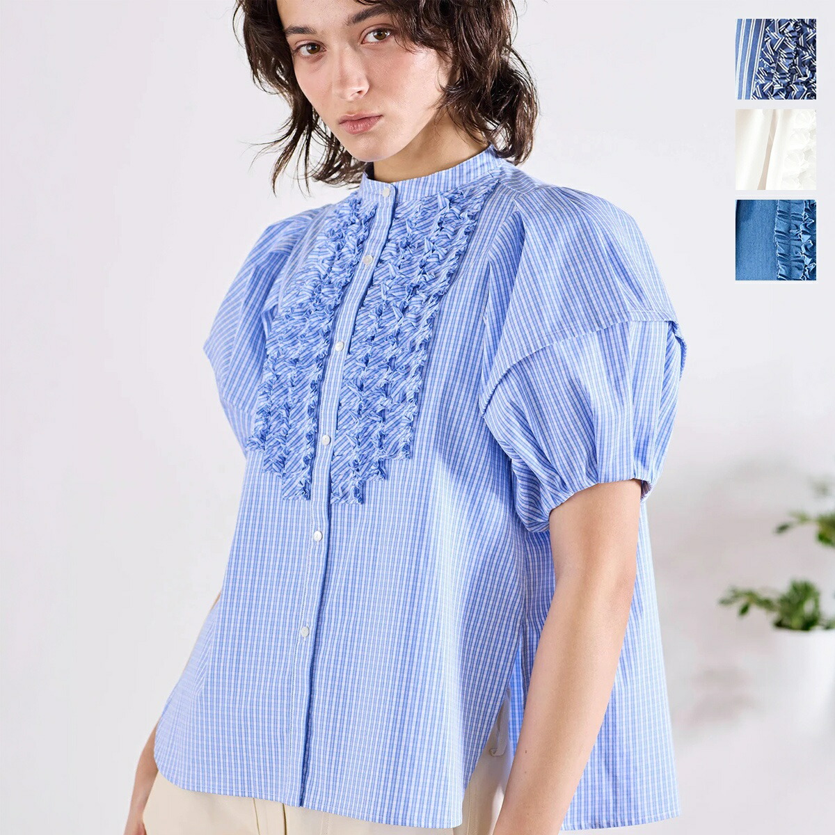 楽天市場】MARILYN MOON マリリンムーン ブラウス modern tuck frill