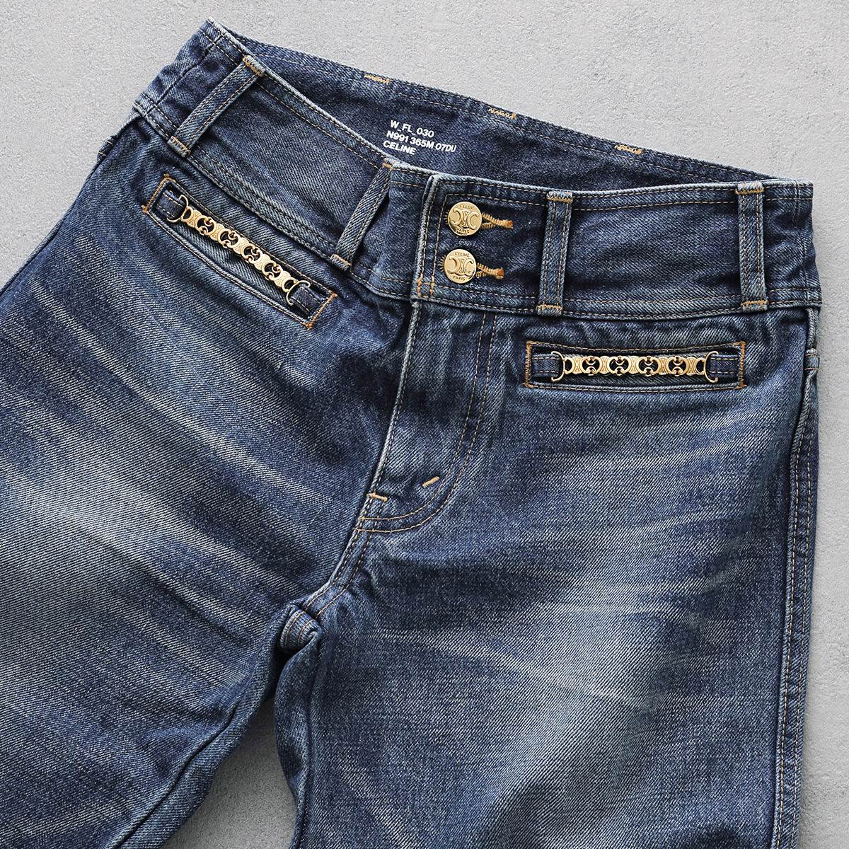 楽天市場】CELINE セリーヌ デニムパンツ JANE ジェーン 2N991365M