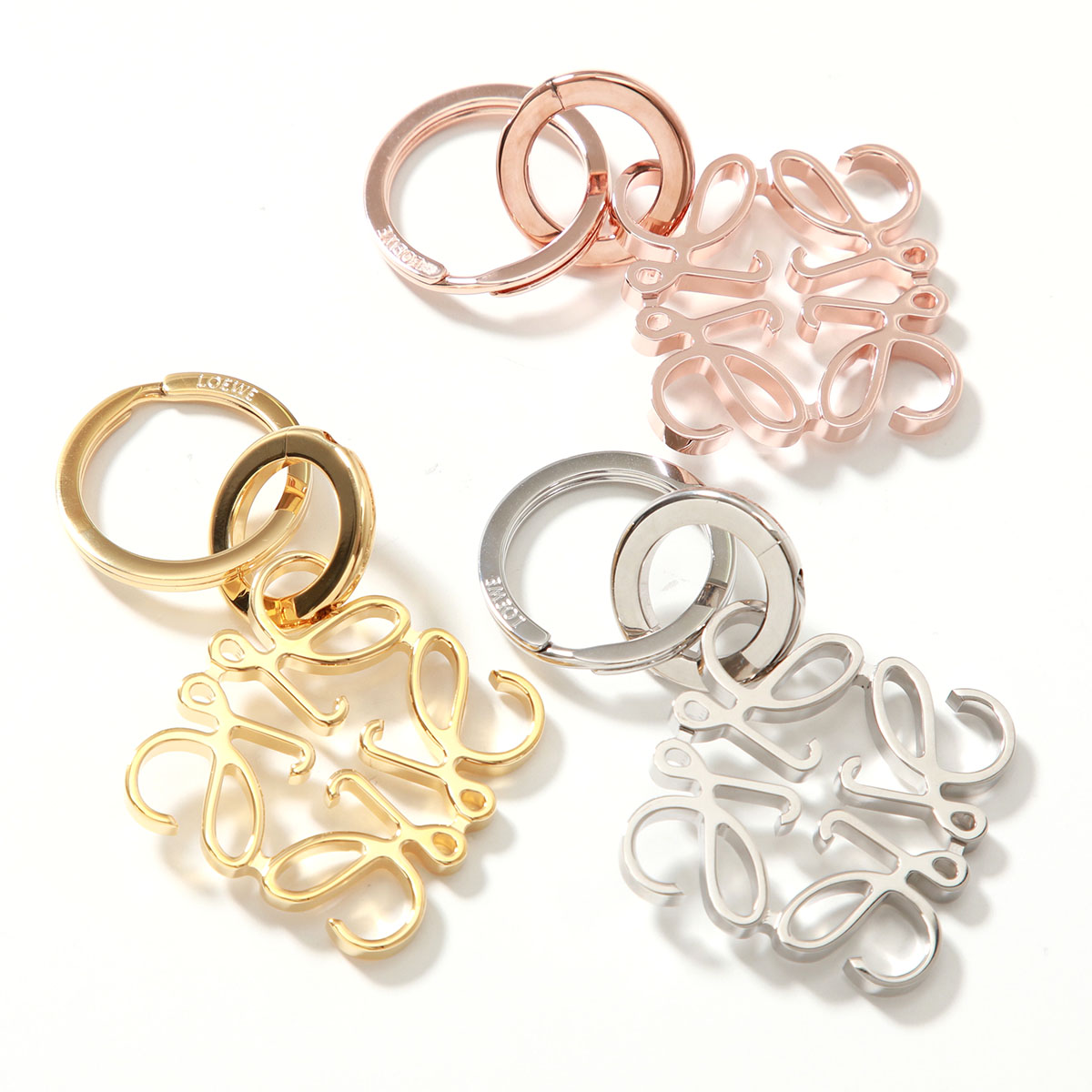 楽天市場】LOEWE ロエベ キーリング ANAGRAM KEYRING アナグラム