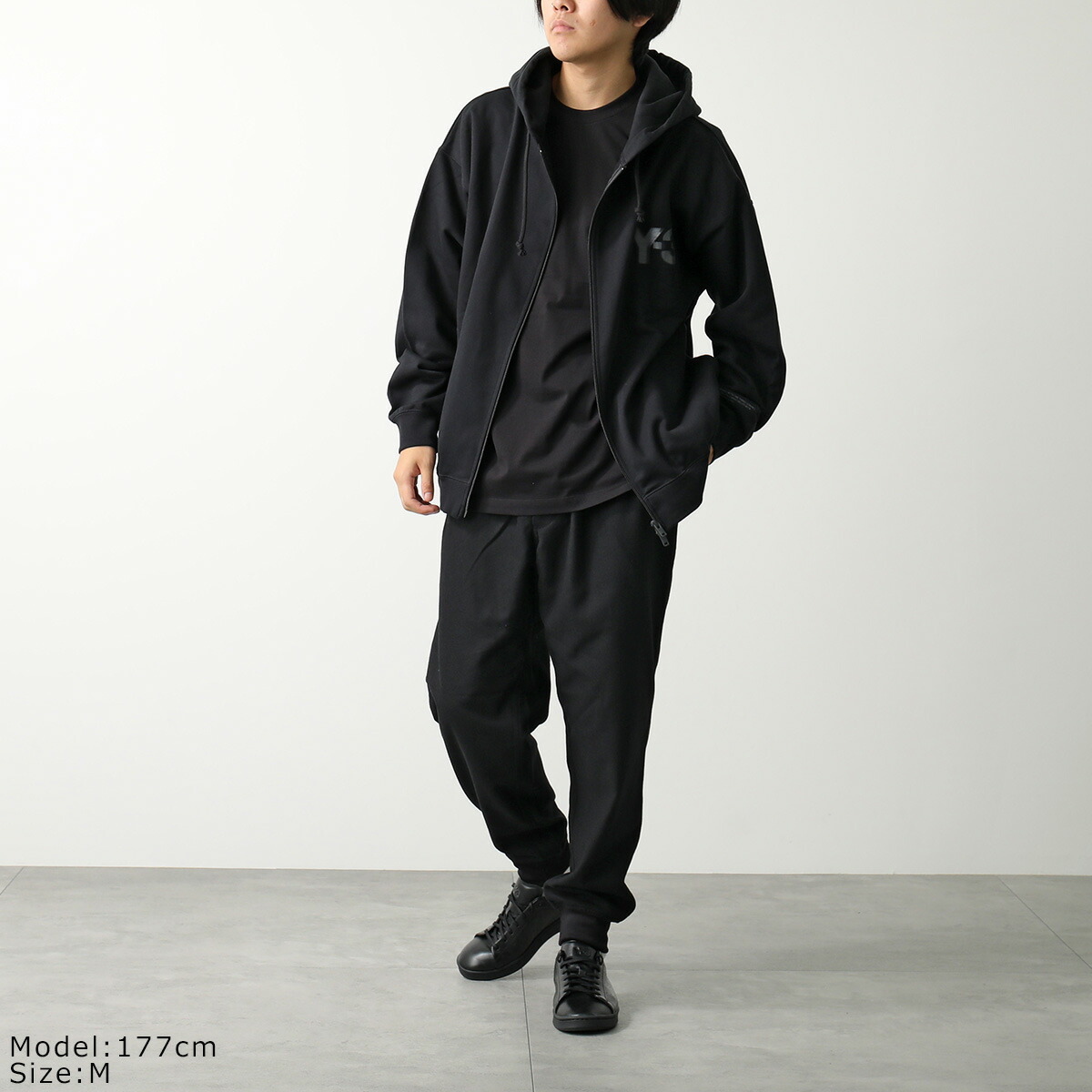 楽天市場】Y-3 ワイスリー パーカー LOGO ZIP HODDIE JE9278