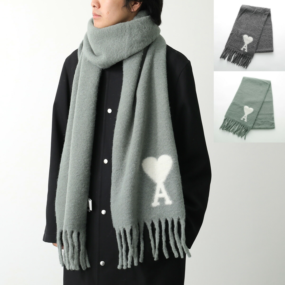 楽天市場】ami paris アミパリス マフラー ADC OVERSIZE SCARF USF422